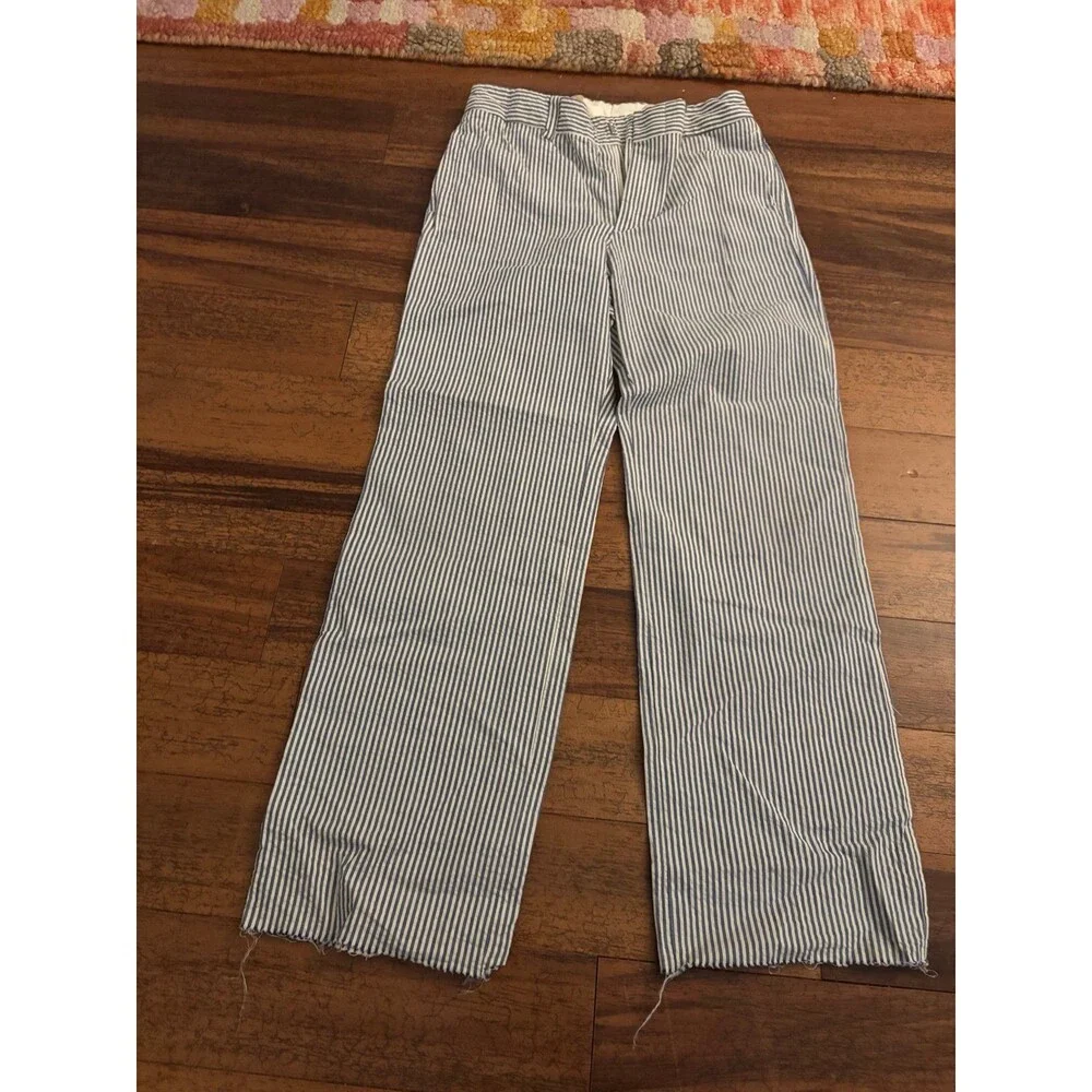 Polo Ralph Lauren Boys Seersucker Pants Size 5 Made in Italy EUC